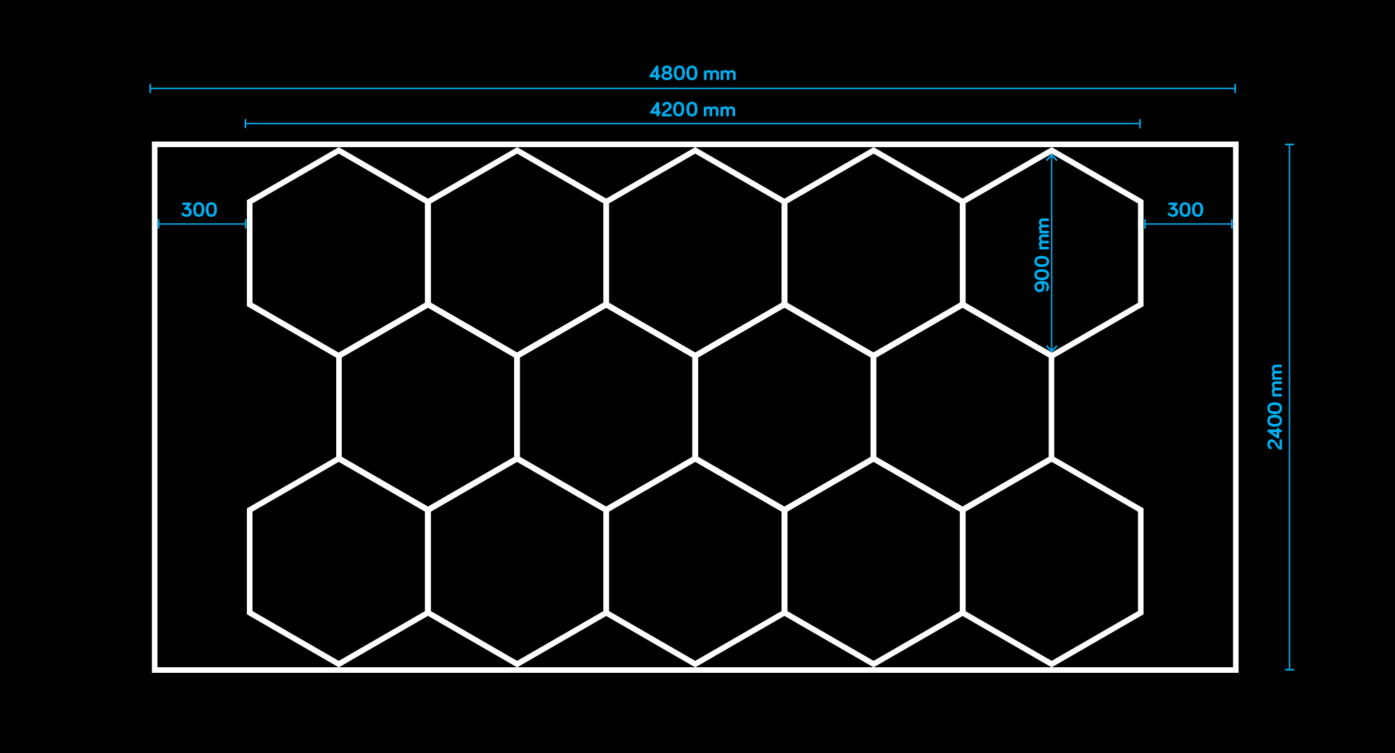 Hexalight 14 hexagonalna modularna led rasveta